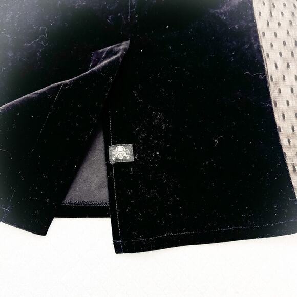 Tripps NYC Black Lace Vampire Goth Pencil Skirt Size M EUC - Picture 4 of 6